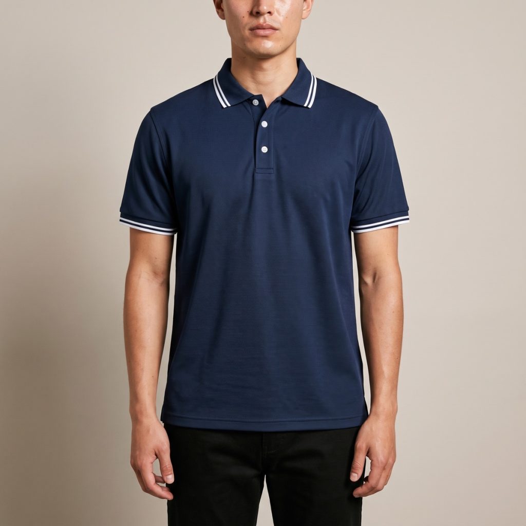 Áo polo viền poly Basic