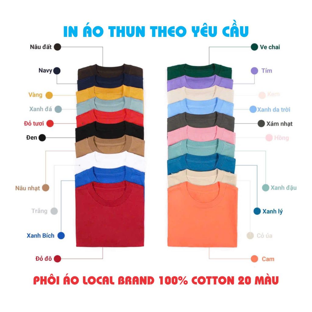 Đặt in áo thun & may theo Yêu Cầu | Xưởng TpHCM+ Ship Toàn Quốc