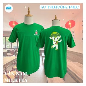 Áo thun đồng phục chuỗi trà sữa Vân Nam Milktea