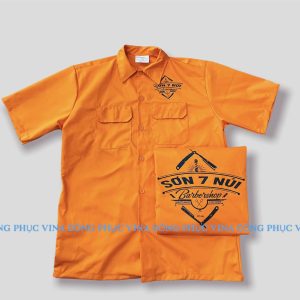 Đồng phục barber Chicano DPB03 màu cam