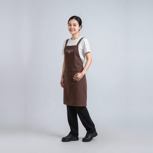 Tạp dề nail Chichi nâu socola đeo vai