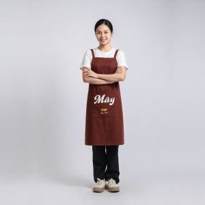 Tạp dề quán cafe Mây nâu chéo lưng
