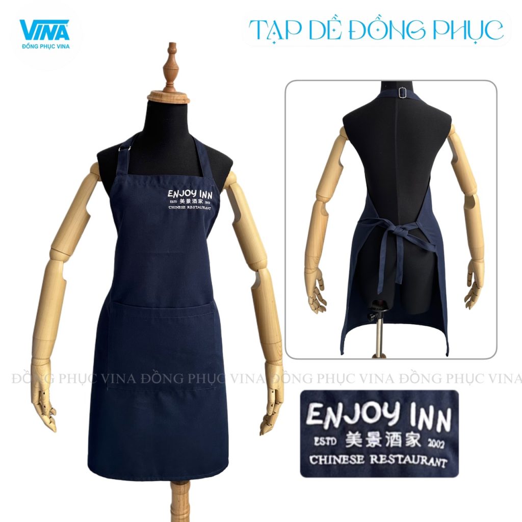 Mẫu tạp dề đồng phục nhà hàng enjoy inn — Đồng Phục Vina