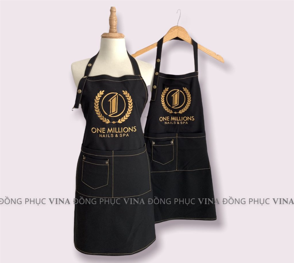Mẫu tạp dề nail đẹp one milions — Đồng Phục Vina