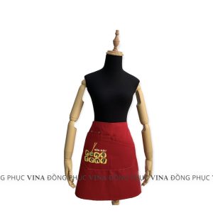 Tạp dề ngắn phục vụ nhà hàng Reng Reng