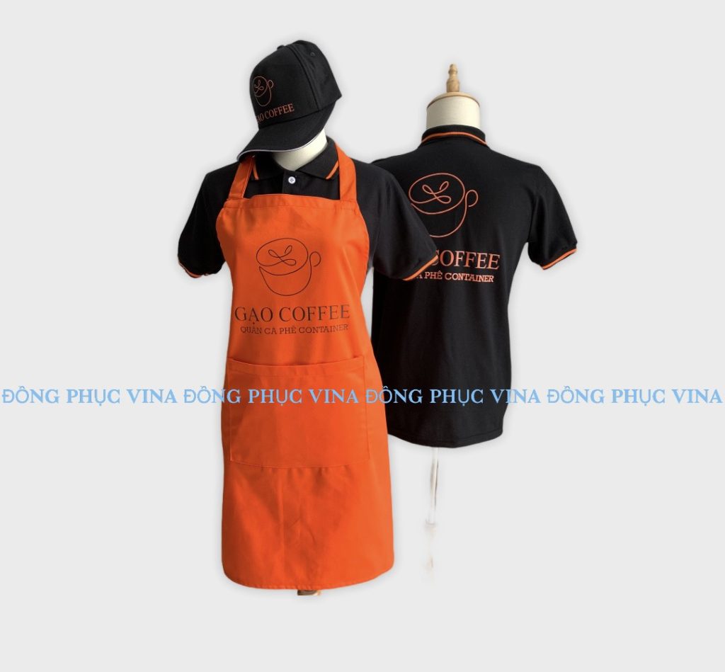 Mẫu tạp dề quán cafe gạo — Đồng Phục Vina