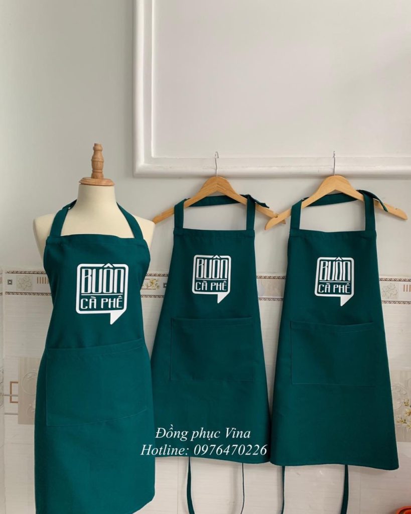 Mẫu tạp dề quán cafe buôn — Đồng Phục Vina