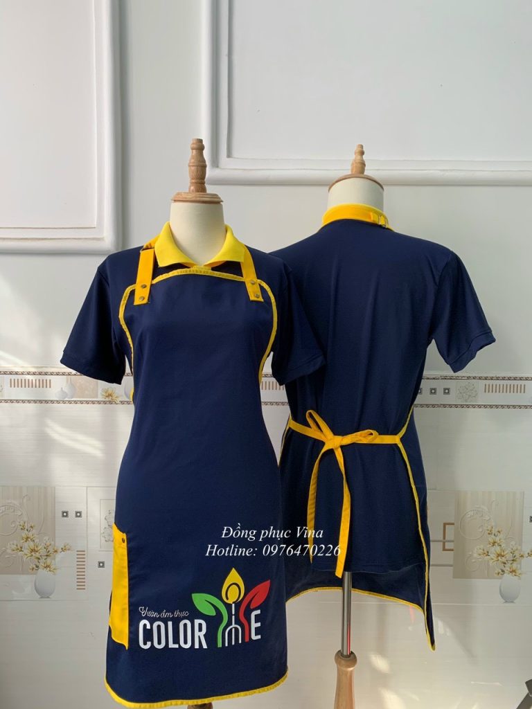 Mẫu tạp dề quán cafe color me — Đồng Phục Vina