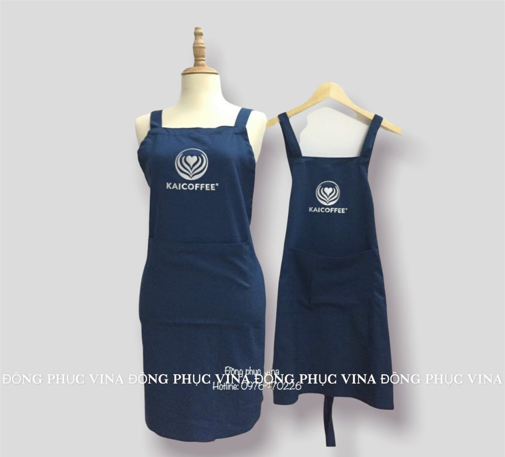 Mẫu tạp dề quán cafe kai coffee — Đồng Phục Vina