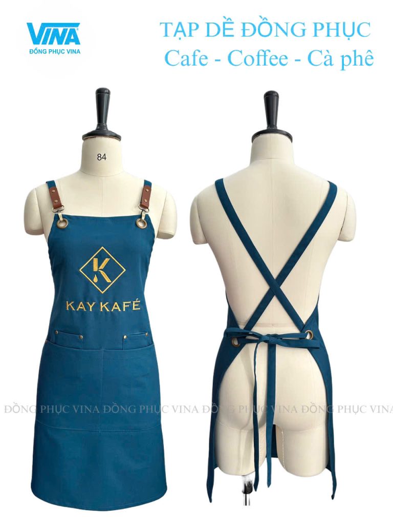 Mẫu tạp dề quán cafe kay kafe — Đồng Phục Vina