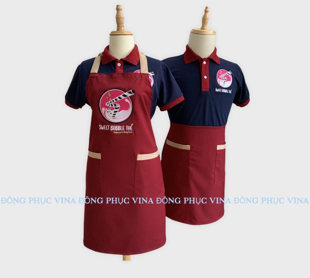 Mẫu tạp dề quán cafe sweet — Đồng Phục Vina