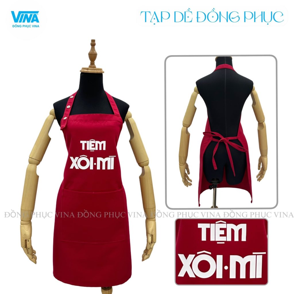 Mẫu tạp dề quán ăn xôi mì — Đồng Phục Vina