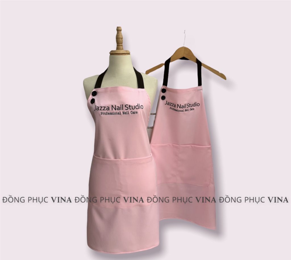 Mẫu tạp dề tiệm nails jazza — Đồng Phục Vina