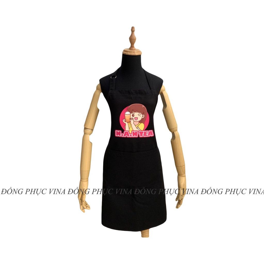 Mẫu tạp dề trà sữa nam tea — Đồng Phục Vina