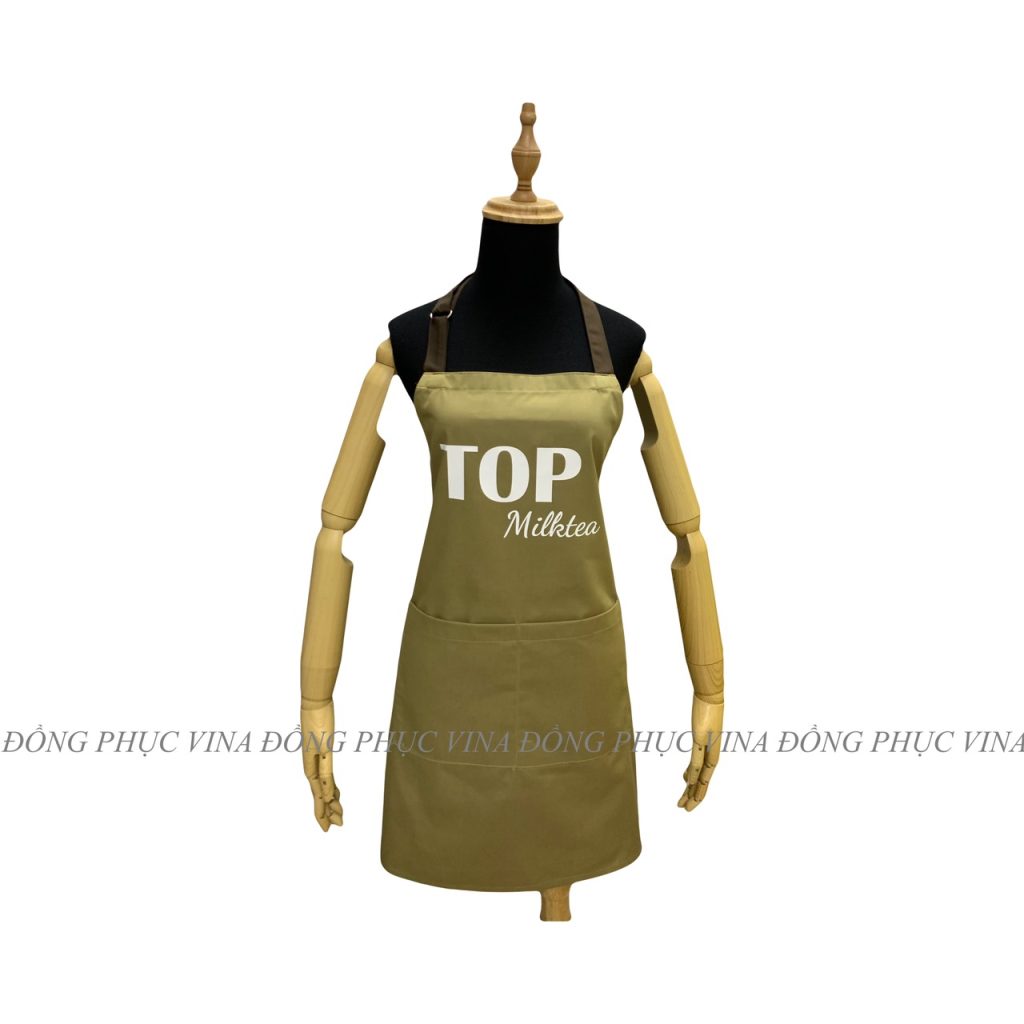 Mẫu tạp dề quán trà sữa top — Đồng Phục Vina